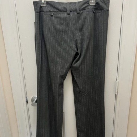 Grey/White striped business slacks Size 11 - Picture 2 of 3